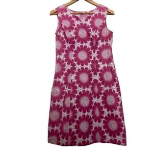 Chiao Ciao dress cotton sleeveless pink white summer Spring dress floral stretch